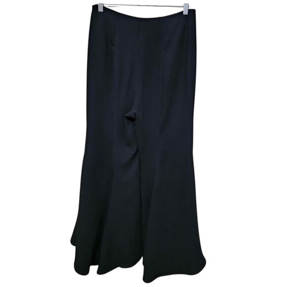 Anthropologie Black Zinnia Tulip Flared Hem Dress Pants Women's Size 6 Boho - Picture 3 of 8